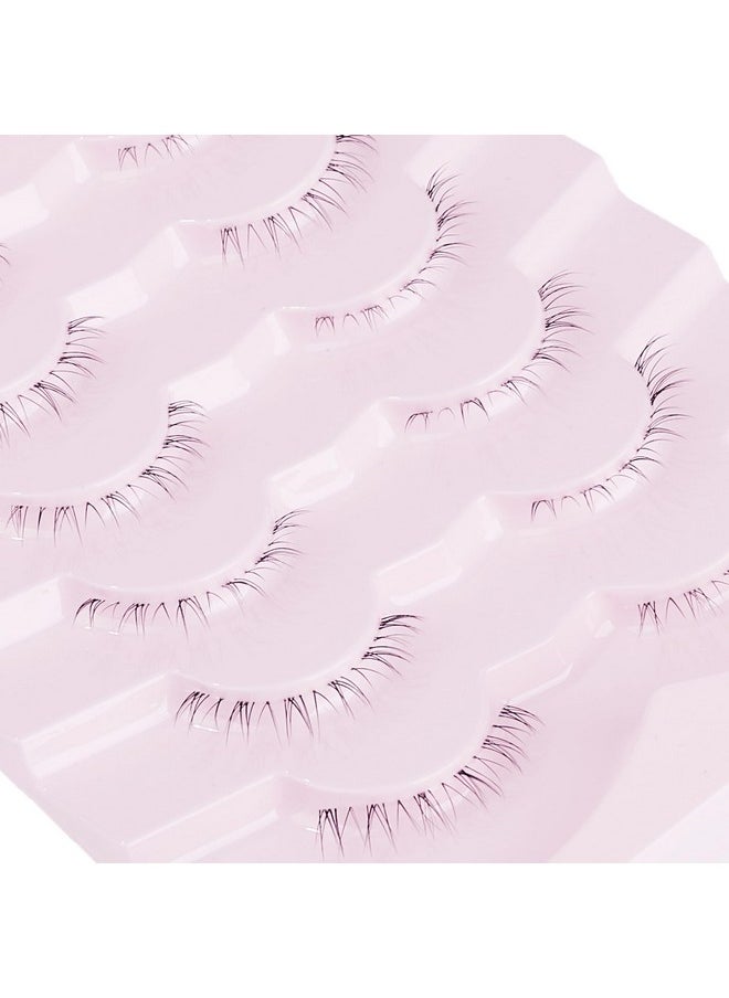Onlyall - Eyelashes False Bottom Lashes Lower Lashes Strip Natural Under Lashes Fake Eyelashes Onlyall Bottom Eyelashes 7 Pairs R 2 - Image 1
