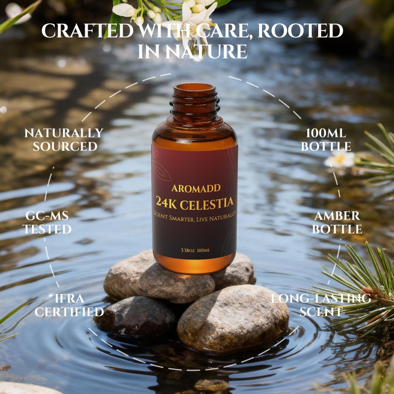AROMADD AROMADD 24K Celestia Diffuser Oil Inspired by Luxury Hotel Scent 3.38 Fl Oz (100ml), Aroma Diffuser & Hotel Fragrance Diffuser Oil, Essential Oil Diffuser for Aromatherapy, Long-Lasting - Image 3