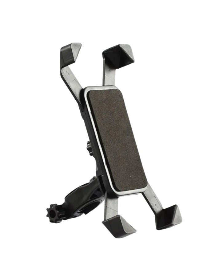 محمد أبو الجوخ حامل هاتف دوّار 360° للدراجة والموتوسيكل من Abo ElGoukh – حامل هاتف أسود متين مع دوران كامل يسمح بضبط زاوية المشاهدة بأفضل وضع. مشبك عالمي يمتد ليتناسب مع معظم الهواتف الذكية (من 4 إلى 7 بوصات)، مناسب أثناء ركوب الدراجات، السكوتر أو الدراجات النارية. متوفر بنسختين: من سبائك الألومنيوم خفيفة الوزن أو من البلاستيك المتين لتلبية رغبتك وتناسب نمط القيادة. آلية قفل مقاومة للصدمات والرياح تحافظ على ثبات الهاتف حتى على الطرق الوعرة. يحتوي على بطانات سيليكون مانعة للانزلاق لحماية الجهاز. المشبك سهل التثبيت على مقابض بقطر 22–32 مم ويفك بسرعة. الهيكل مقاوم للمطر والغبار. هدية مثالية للراكبين الذين يستخدمون GPS أو المكالمات أو البث أثناء الركوب – استمتع براحة الاتصال بدون استخدام اليدين وجودة موثوقة من Abo ElGoukh. - Image 1