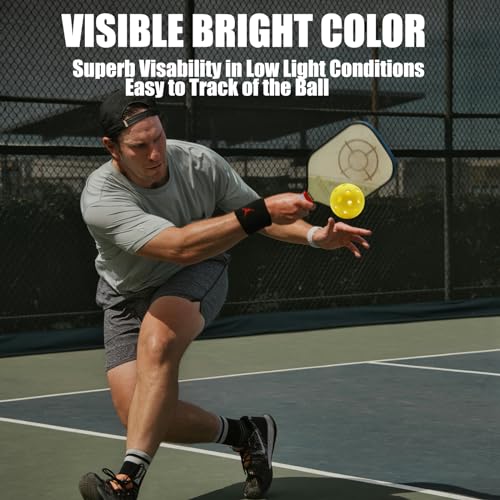 Magicorange Pickleball Balls, 40 Holes Outdoor Pickleballs, High Elasticity & Durable Pickle Balls for All Style Pickleball Paddles (Multicolour, 6 Pack) - Image 5