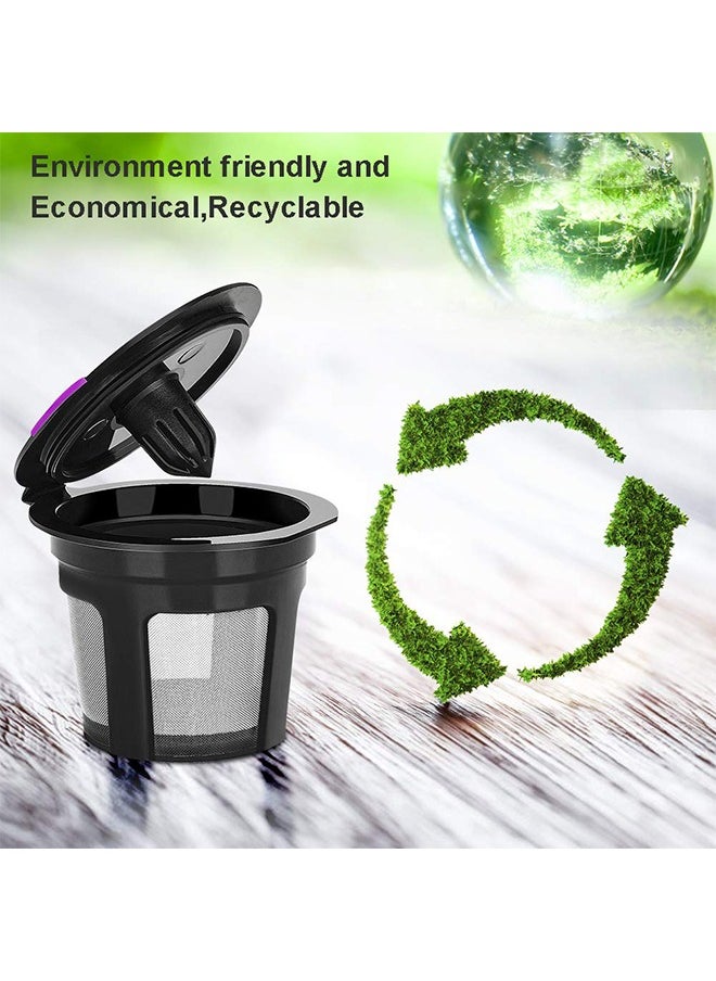 Fanski - 6 Pack Universal Refillable Coffee Cup,Reusable K Cups, Filters With Food Grade Stainless Steel Mesh Eco-Friendly Coffee Pods, Works Perfectly With Keurig 2.0 And 1.0 Brewing Machines - Image 1