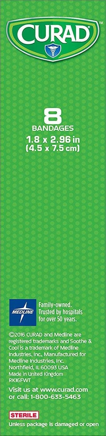 CURAD Soothe and Cool Clear Gel Bandages 8 Count Pack of 3 - Image 4