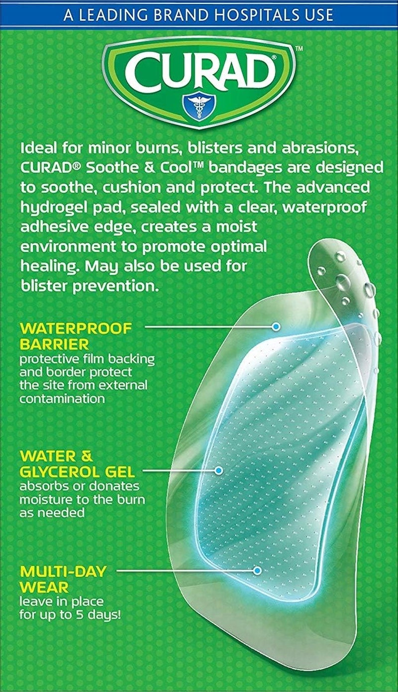 CURAD Soothe and Cool Clear Gel Bandages 8 Count Pack of 3 - Image 3
