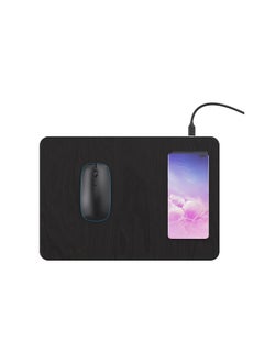 glassology Large Wireless Charging Mouse Pad 2 in 1 Multifunctional Qi Wireless Charger & Mousepad in Elegant Black  - Image 3