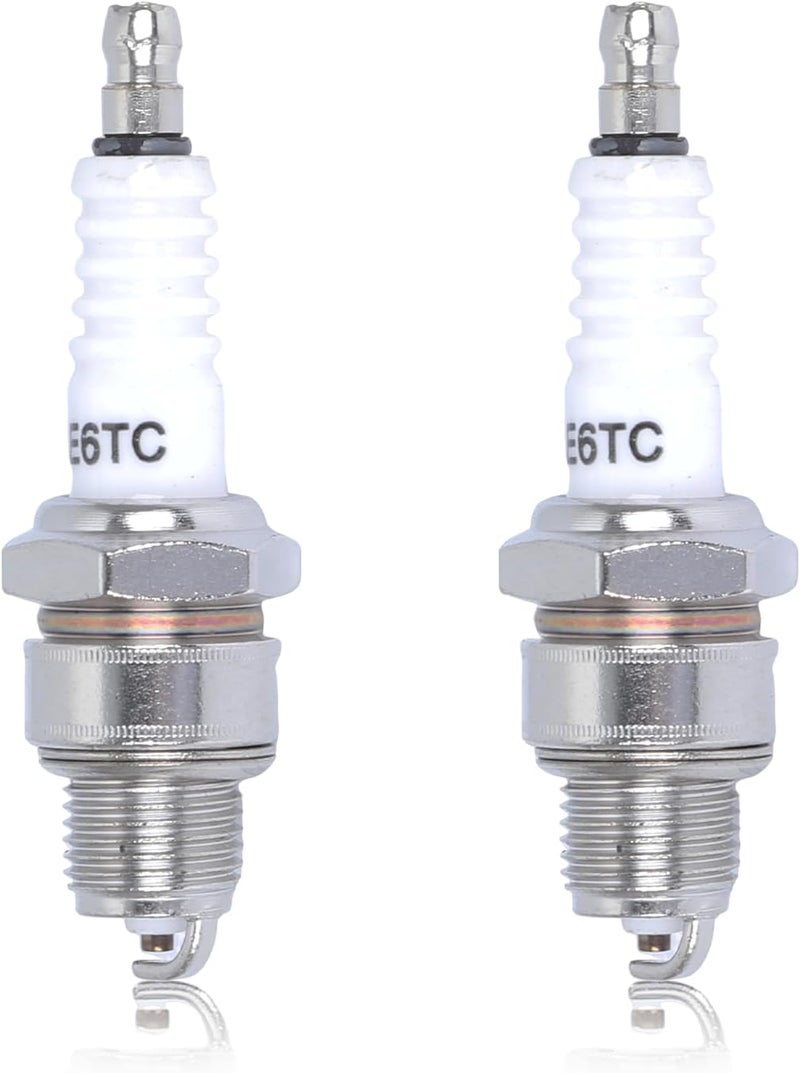 Atunee 2PCS Spark Plug for Coleman CT100U CC100X Mini Bike Dirt Pit Bike Replace for E5TC E6TC E6RC - Image 1