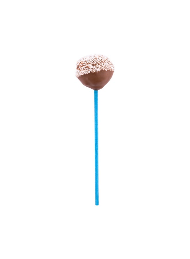 Restaurantware 5.9 Inch Cake Pop Sticks, 100 Durable Lollipop Sticks - Sturdy, Multipurpose, Sky Blue Paper Colored Cake Pop Sticks, Food Grade, For Desserts Or Crafts - Image 2