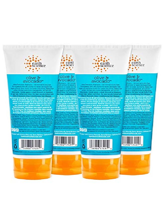 Earth Science Olive & Avocado Shampoo For Normal To Dry Hair (Packs Of 4) - Image 3