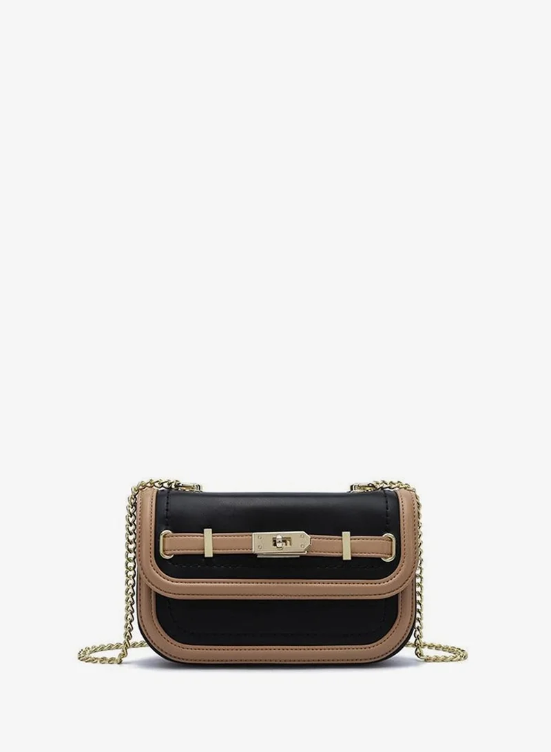 Two-Tone Chain Crossbody Bag TKC 002