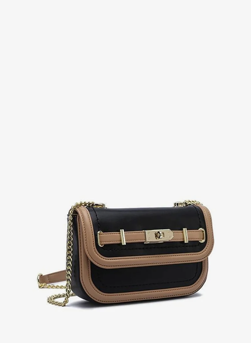 Fyor Two-Tone Chain Crossbody Bag TKC 002