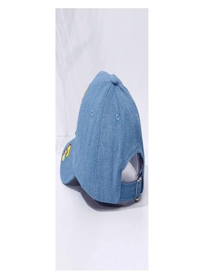 EvoNest Kids Cap | Adorable Cute Cars Applique Detailed Cap for 3 Year Kids - Sunshade Protection Hat (Blue) - Image 4