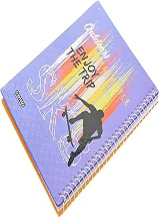 Sema High Quality Lined NoteBook With Hard Cover 20 * 27mm, 80 Sheets For Office And Students - Multi Color