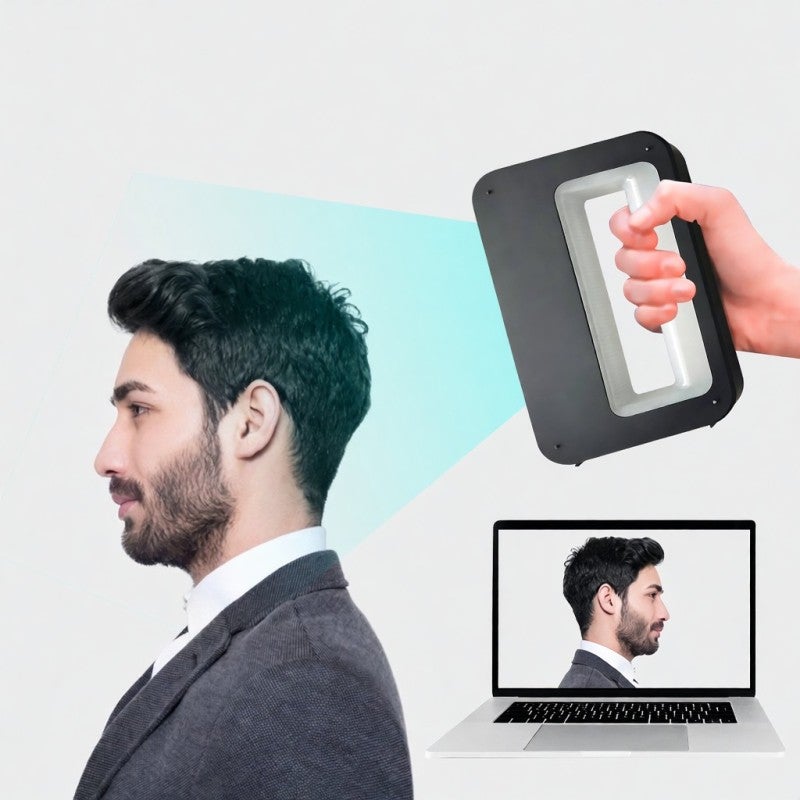 Handheld 3D Scanner: Black, 0.3mm Accuracy, Class 1 Eye Safe Infrared Light - Mobile & PC Compatible, Real-Time Display & Navigation for 3D Modeling Enthusiasts, Professionals - Image 5