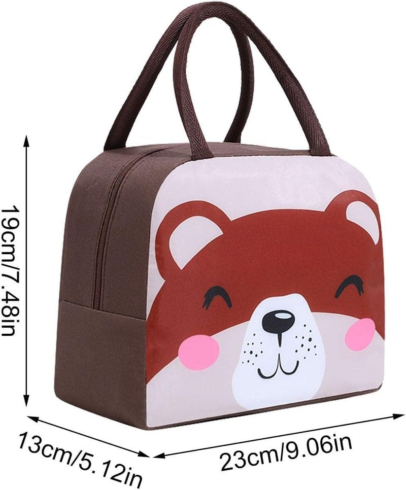 SKDBPM KDR Insulated Lunch Bags for Women Work Student Kids to School Waterproof Thermal Cooler Tote Bag Picnic Organizer Storage Tiffin Box Portable and Reusable (White Buffalo) - Image 5