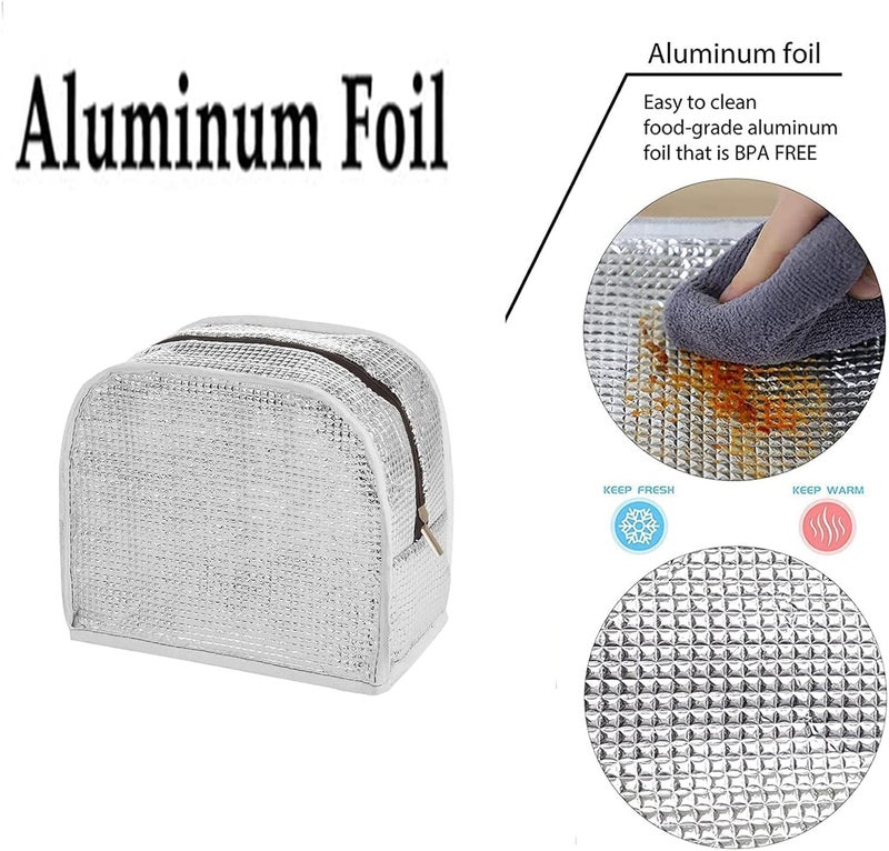 SKDBPM KDR Insulated Lunch Bags for Women Work Student Kids to School Waterproof Thermal Cooler Tote Bag Picnic Organizer Storage Tiffin Box Portable and Reusable (White Buffalo) - Image 2