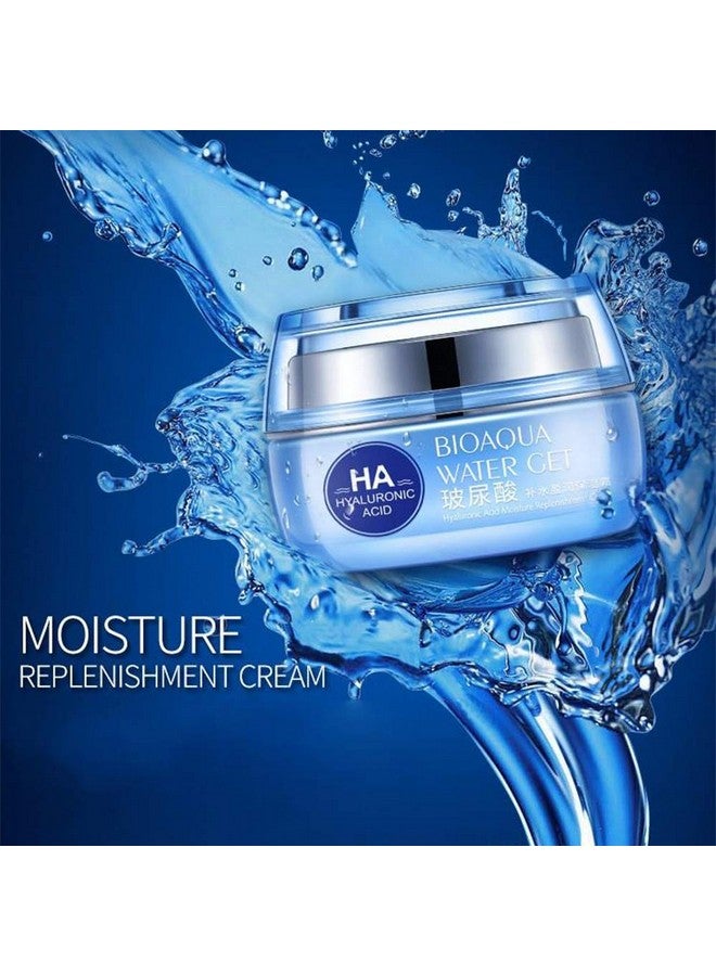 بيو أكوا مرطبات التنظيف المضادة للشيخوخة Ha Water احصل على كريم تجديد بشرة الوجه وحمض الهيالورونيك والمكونات الطبيعية المرطبة 50 جرام - Image 3