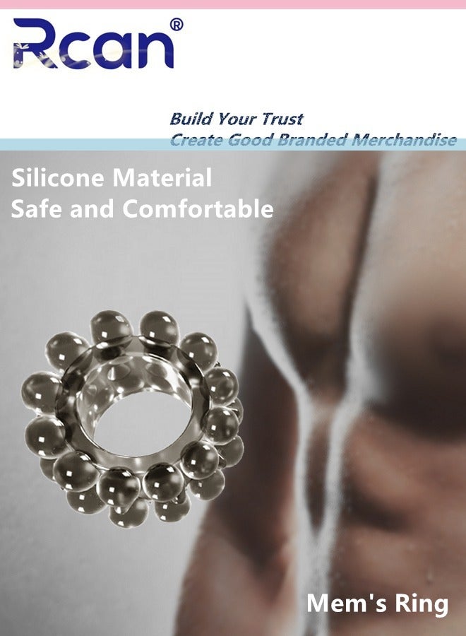 ركان حلقة رياضية مرنة للرجال من السيليكون سهلة التمدد ومقاومة للتمزق ومقاومة للتمزق وتحمل ممتد ومقاومة للماء ومقاومة للاهتراء وناعمة مناسبة للمنزل الرياضي للذكور - Image 2