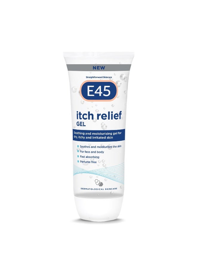 E45 Itch Relief Gel 100ml – Face and body gel for Dry Skinm Itchy Skin and Irritated Skin - Cooling gel to soothe itchy skin - Perfume-Free - Image 1
