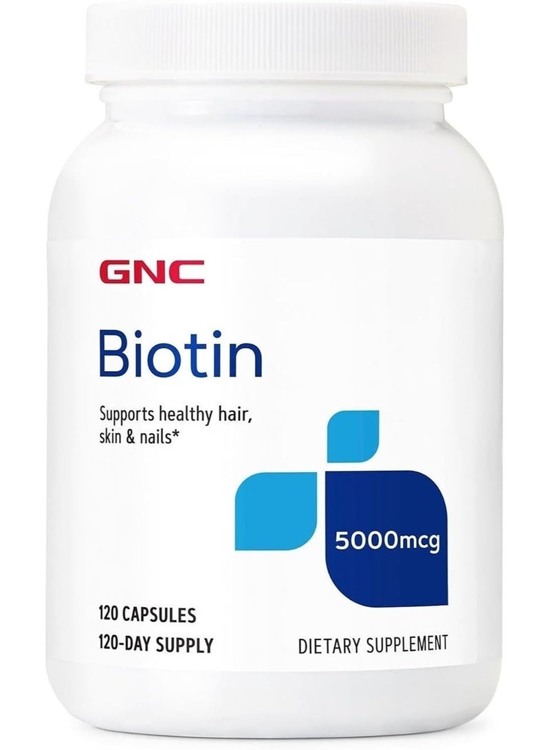 GNC Biotin 5000 MCG - Image 1
