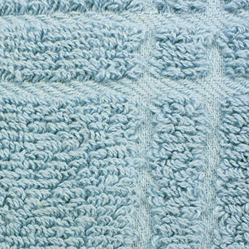 Ritz Premium 100% Cotton Solid and Multi Check Kitchen Tie Towel Absorbent, Super Soft, and Fast Drying Hang Towel, Set of Three, Dew - Image 2