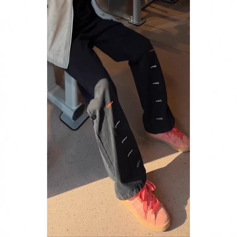 Unisex Classic Denim Jeans Loose Fit Daily Outdoor Wear - Image 3