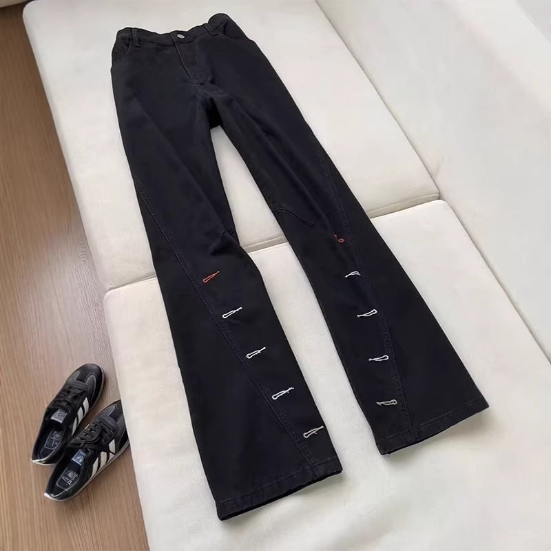 Unisex Classic Denim Jeans Loose Fit Daily Outdoor Wear - Image 2