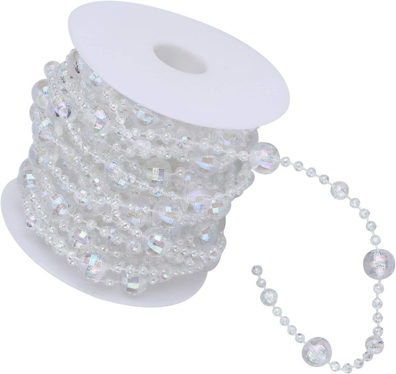 ZJchao Acrylic Bead Garland String, DIY Party Decoration with Smooth Surface for Wedding, Christmas, Thanksgiving, 10m - Image 4