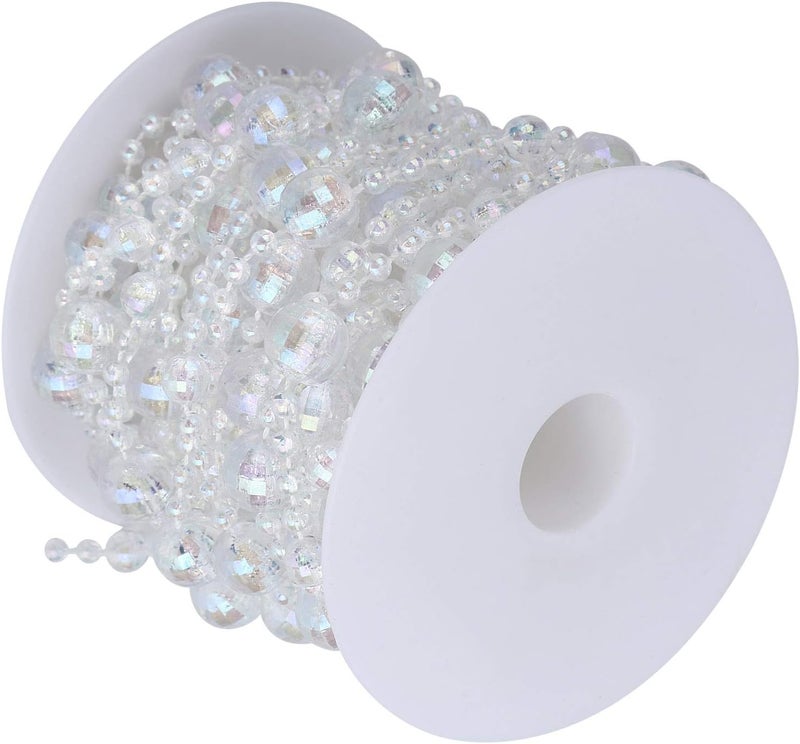 ZJchao Acrylic Bead Garland String, DIY Party Decoration with Smooth Surface for Wedding, Christmas, Thanksgiving, 10m - Image 3