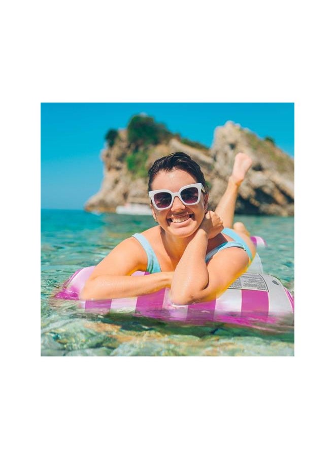 silvercnc - Pool Float Lounger, Inflatable Swimming Floating Bed Hammock for Pool with Bottom Mesh, Portable Water Hammock Lounge for Adults Vacation Fun and Rest - Image 1