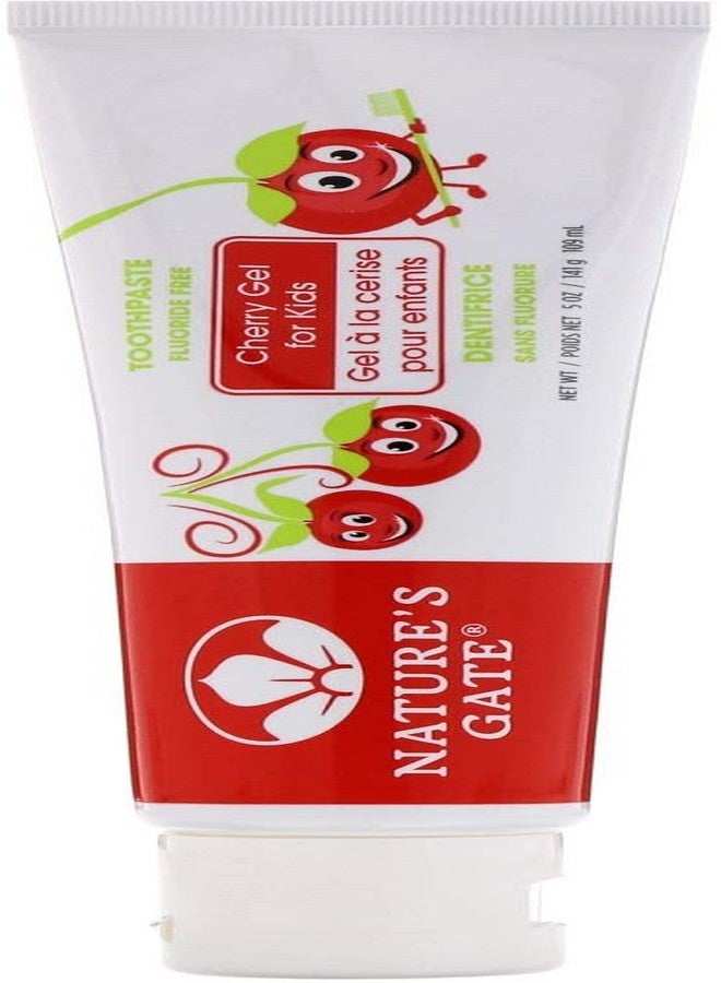 Nature's Gate Natural Toothpaste Gel, Cherry for Kids, 5 oz (Pack of 3) Set - Image 3