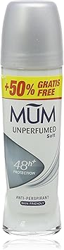 Mum Deo Extra Fill Unperfumed RollOn 75 ml Pack of 6 - Image 1