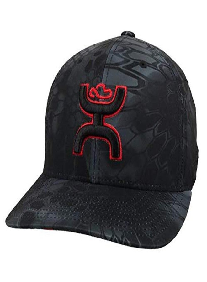 HOOEY Men's Chris Kyle Flexfit Fitted Hat (US, Alpha, Small, Medium, Black) - Image 1