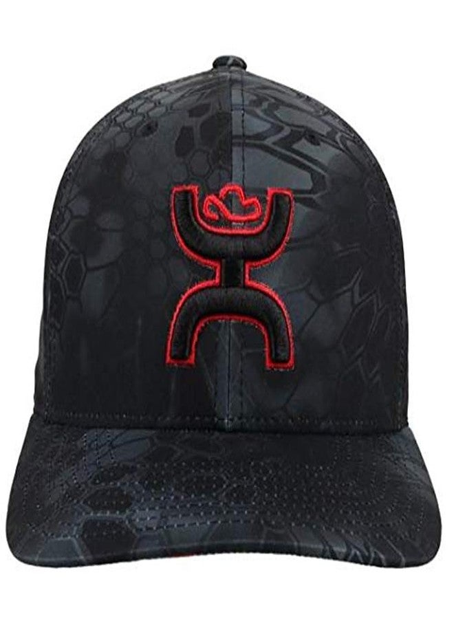 HOOEY Men's Chris Kyle Flexfit Fitted Hat (US, Alpha, Small, Medium, Black) - Image 2