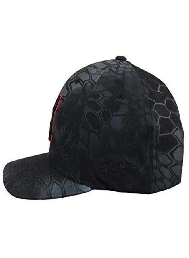 HOOEY Men's Chris Kyle Flexfit Fitted Hat (US, Alpha, Small, Medium, Black) - Image 4