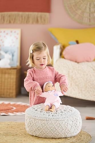 Corolle Bébé Calin Mila - 12" Soft Boy Baby Doll with Vanilla Scent, Pink Outfit & Sleeping Eyes for Girls Ages 18 Months+, Cute Reborn Realistic Baby Dolls for 2 Year Old Girls - Image 4