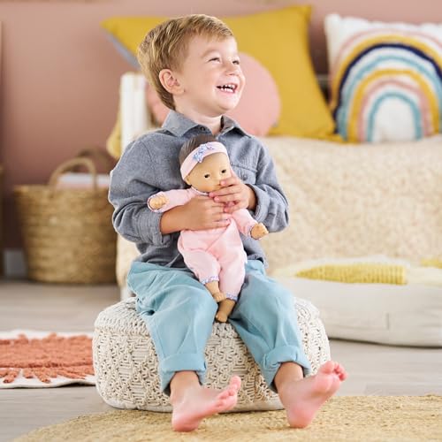 Corolle Bébé Calin Mila - 12" Soft Boy Baby Doll with Vanilla Scent, Pink Outfit & Sleeping Eyes for Girls Ages 18 Months+, Cute Reborn Realistic Baby Dolls for 2 Year Old Girls - Image 2