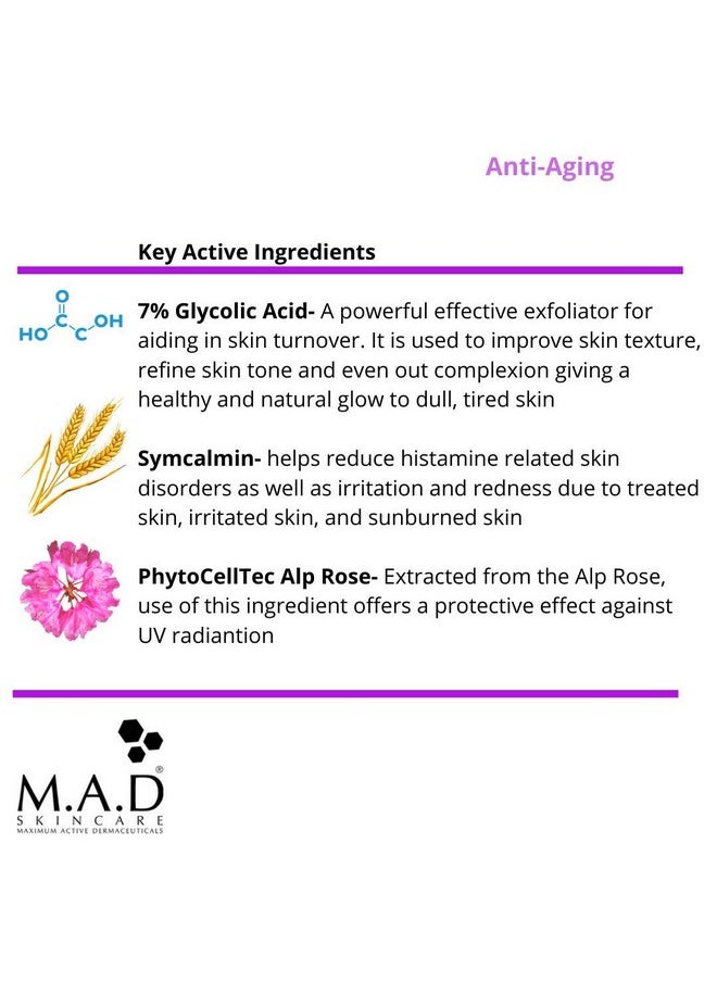 M.A.D Skincare Antiaging Glycolic Age Diffusing Cleanser 6.75 Fl. Oz.  - Image 3