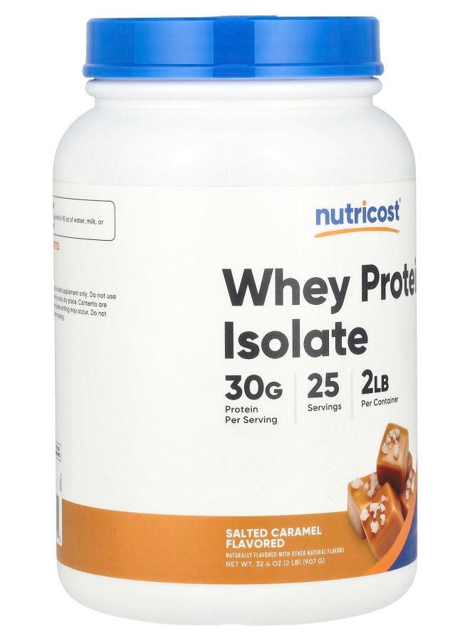 Nutricost Whey Protein Isolate Salted Caramel 2 lb (907 g) - Image 2