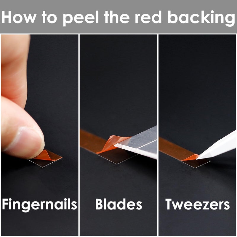 GENNEL 3mm x 25M Clear Thin Double Sided Strong Adhesive Acrylic Tape (1/8"x82ft) for Mobile Phone Laptop Tablets LCD Screen - Image 3