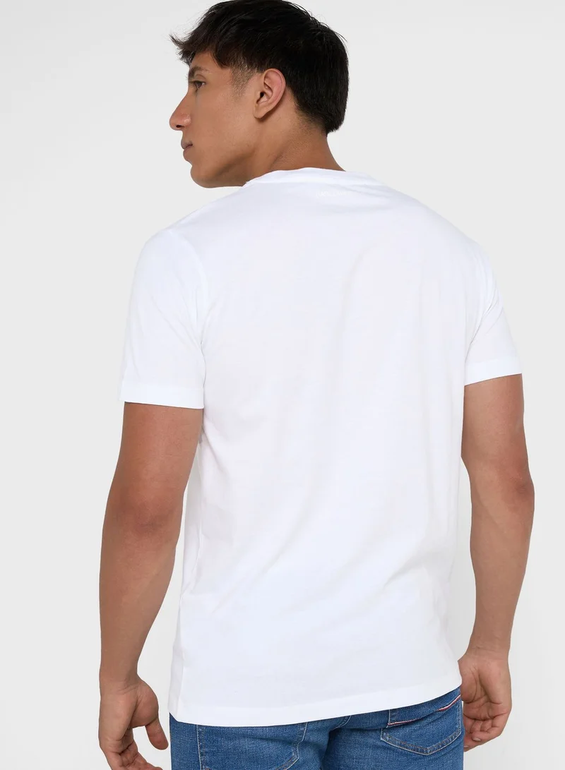 Karl Lagerfeld Logo Crew Neck T-Shirt
