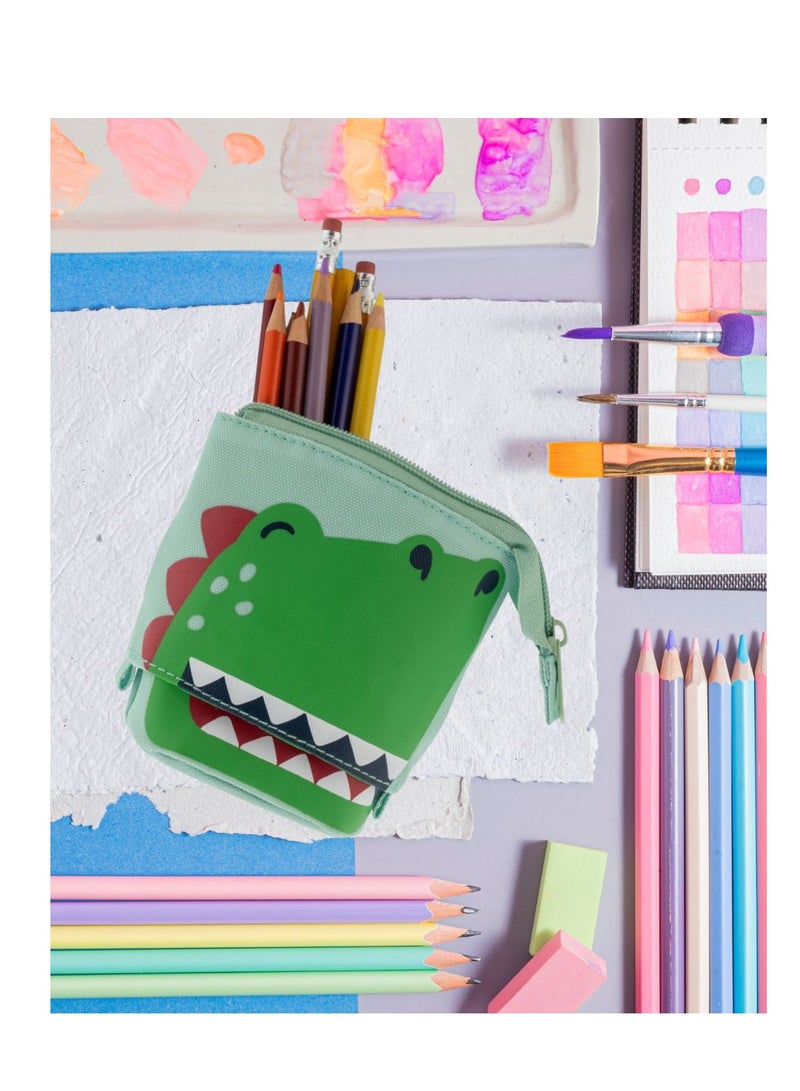 Stephen Joseph Kids Pop Up Pencil Pouch -  Dino - Image 3