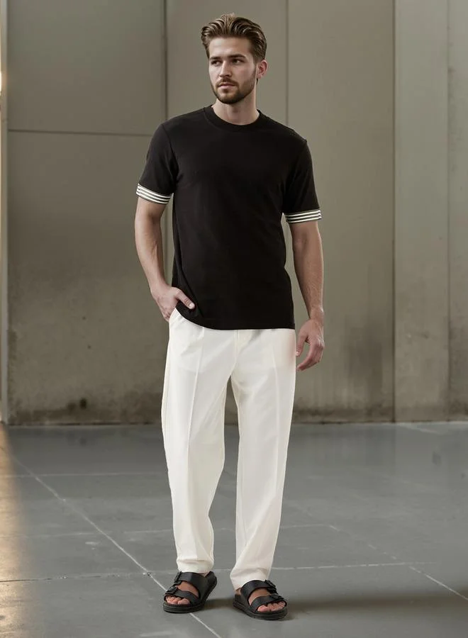 Splash FAV Tipping Detail T-shirt with Crew Neck