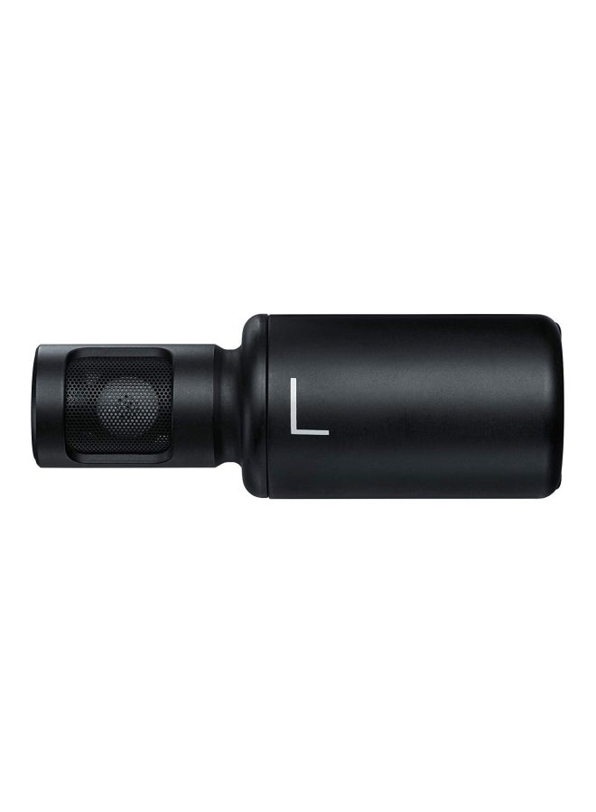 شور طقم مُعدات تصوير فيديو طراز MV88+ مُزوَّد بميكروفون رقمي مُكثف بصوت ستيريو أسود - Image 4