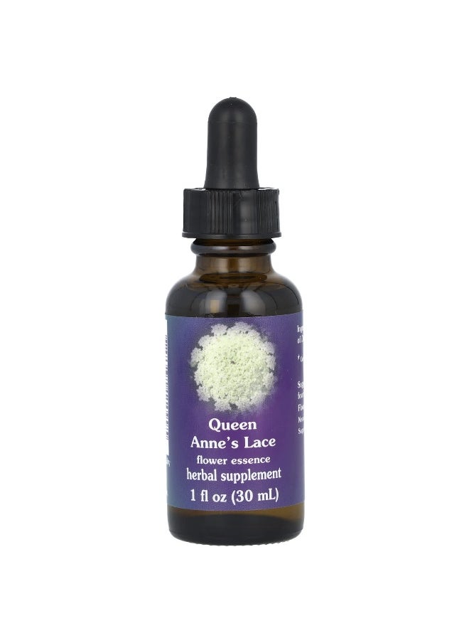 Flower Essence Services Flower Essence Services, Queen Anne's Lace, Flower Essence, 1 fl oz (30 ml)  - Image 1