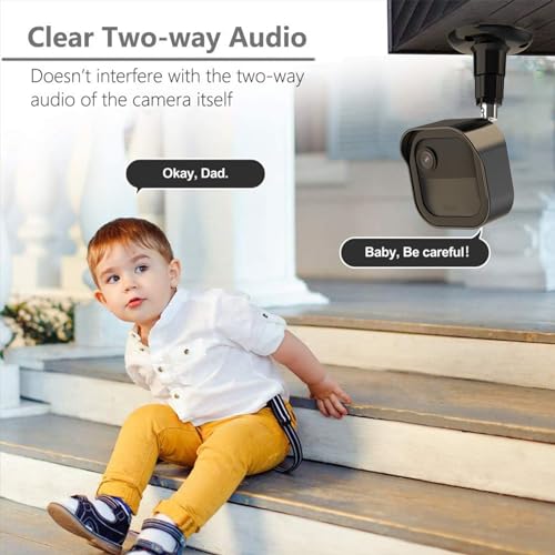 Pefecon Blink Outdoor 4th Gen Camera Mount, 2Pack Weatherproof Housing and 360 Degrees Adjustable Bracket with Sync Module Mount for Blink Outdoor Camera System (Black, Cameras not Included) - Image 4