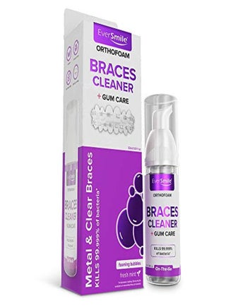 Braces Cleaner - Cleans Under Metal, Ceramic Or Clear Brackets & Wires. Can Brush Or Rinse With & Use In Trays. Foaming Bubbles Whiten Teeth & Fight Plaque (1 Pack)(Packaging May Vary) - pzsku/Z9A025B33963EC18F248FZ/45/_/1646459523/ccad9f10-96c9-4de3-a7da-382c6d074711