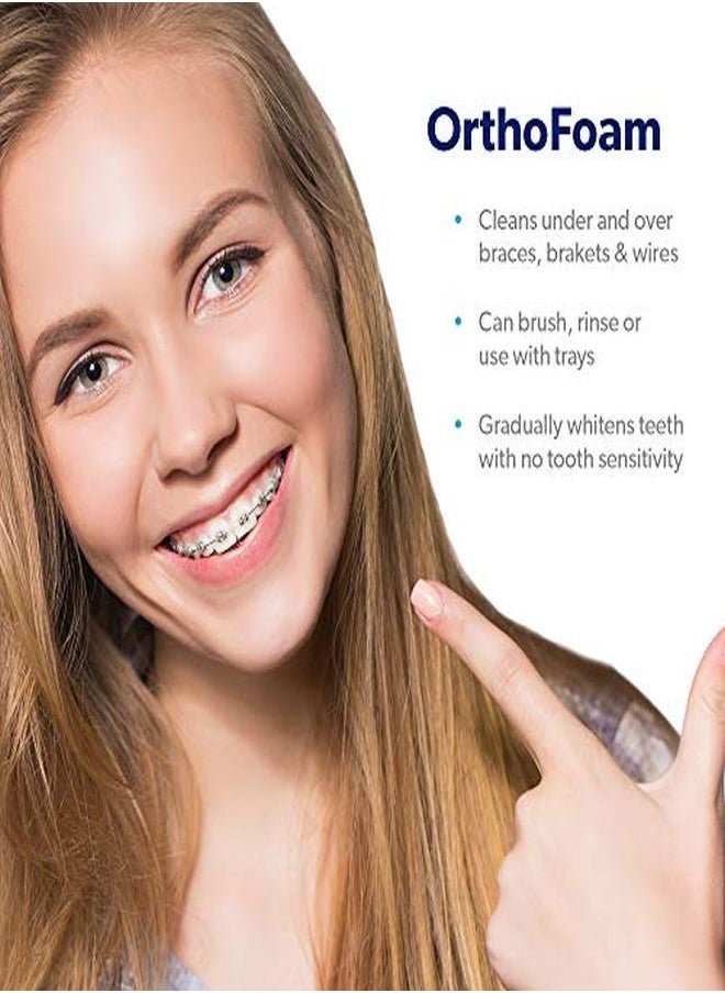 EverSmile - منظف تقويم الأسنان - ينظف تحت الأقواس المعدنية أو الخزفية أو الشفافة والأسلاك. يمكن استخدامه بالفرشاة أو الشطف في الأطباق. فقاعات رغوية تبيض الأسنان وتكافح الترسبات (1 عبوة)(قد يختلف التغليف) - Image 1