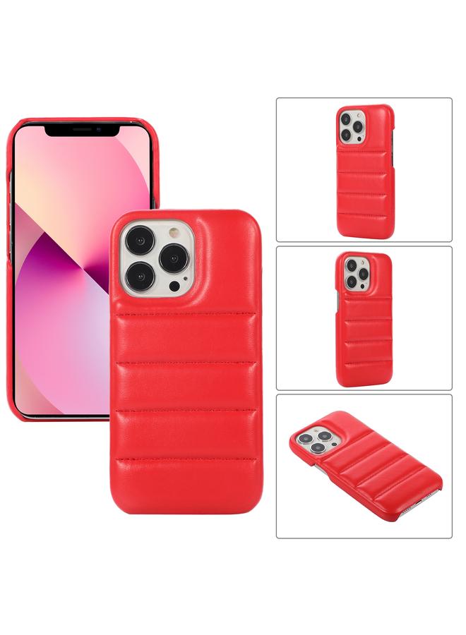S-TOP Case For iPhone 13 Thick Down Jacket Soft PU Phone Case - Image 1