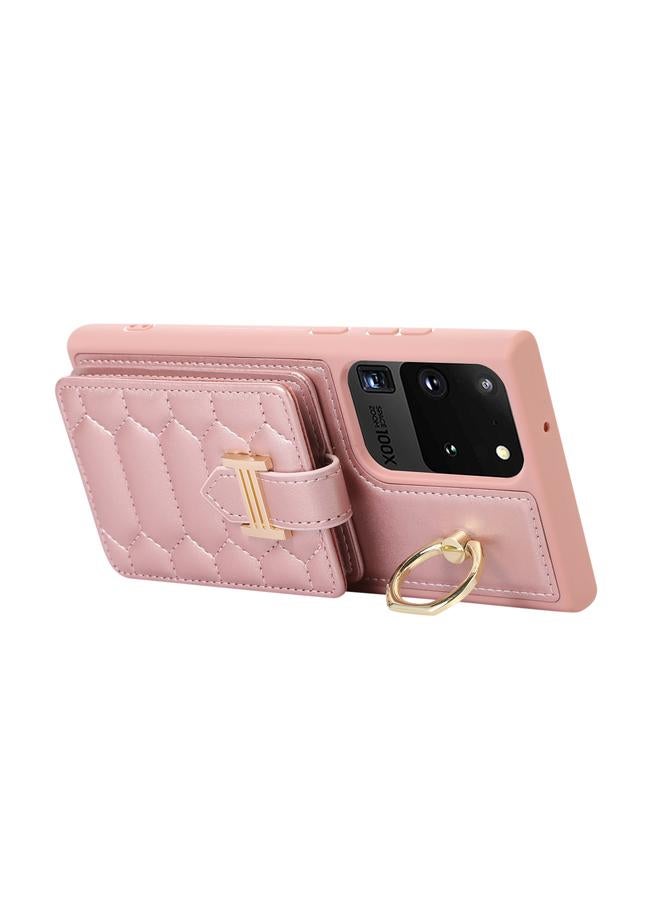 S-TOP Case For Samsung Galaxy S20 Ultra Vertical Card Bag Ring Holder Phone Case with Dual Lanyard - Image 4