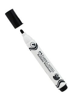 FABER-CASTELL 10-Piece Dry Erase White Board Marker Black Ink Round Tip  - Image 2