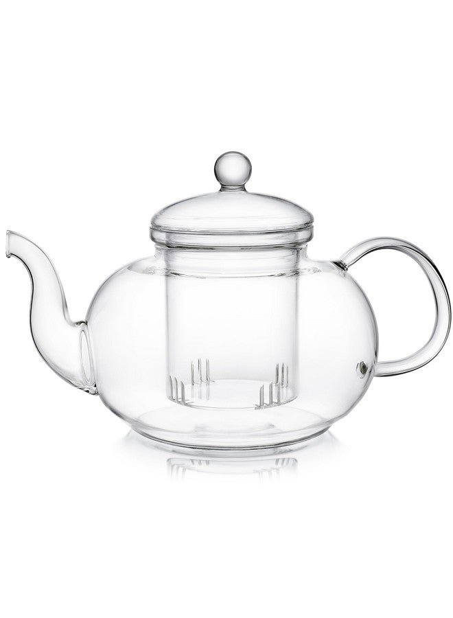 Teabloom Blossoms Glass Teapot - Stovetop and Microwave Safe Borosilicate Glass Teapot with Removable Loose Tea Glass Infuser (32 Oz) - Tea Purist's Choice - Image 5